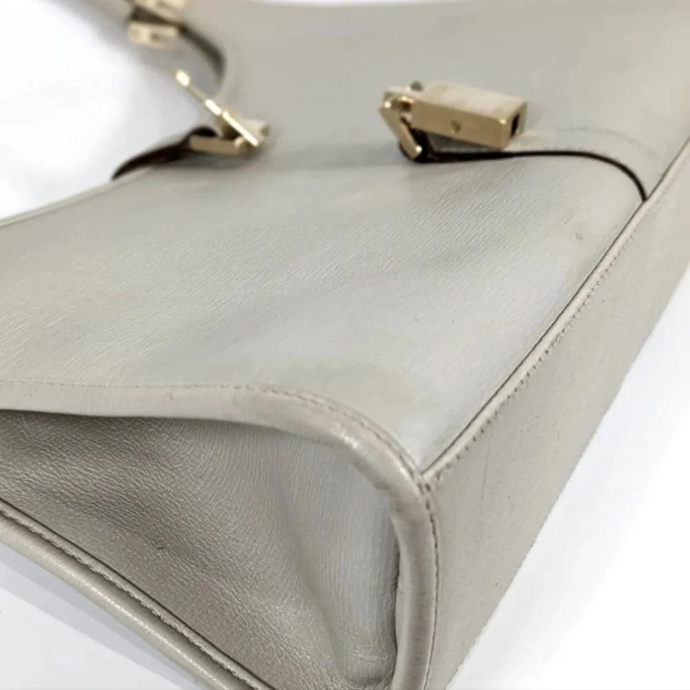 🔥 Vintage GUCCI Jackie Hand Bag 🔥 In Dove Grey Leather - Picture 10 of 14